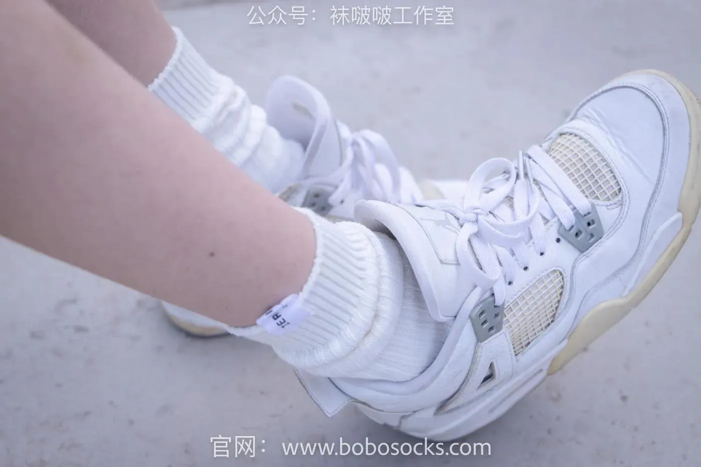 [BoBoSocks袜啵啵]NO.103 稚予-AJ篮球鞋、白棉袜、裸足 [134P]插图1